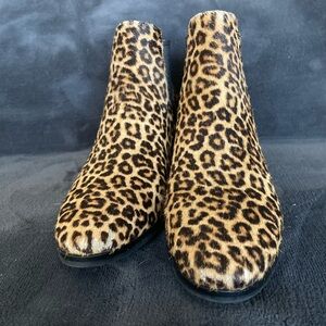 Leopard Print Ankle Boots